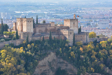 Obraz premium Autumn in Granada, Alhambra.