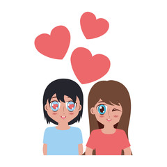 girl and boy love anime