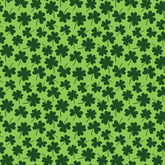 St Patrick's Day Seamless Pattern - Green pattern design for St Patrick's Day