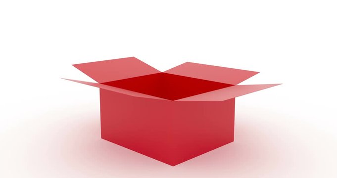 Unboxing unpacking red box