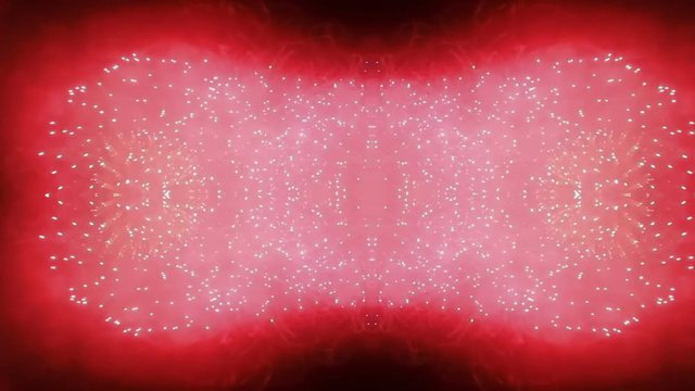 Amazing Fireworks More Beautiful With Kaleidoscope Effect