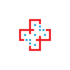 Obraz premium Plus medical logo design