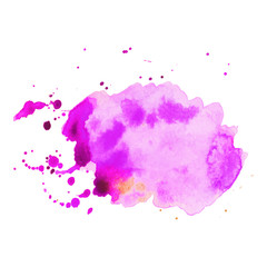 Abstract isolated colorful vector watercolor splash.