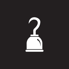 hook arm icon. Simple element illustration. hook arm symbol design template. Can be used for web and mobile