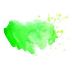 Abstract isolated colorful vector watercolor splash.