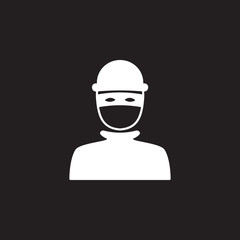 robber icon. Simple element illustration. robber symbol design template. Can be used for web and mobile