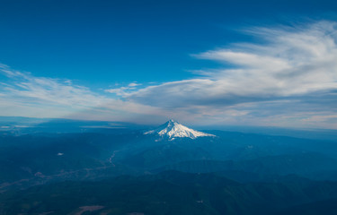 Mount Hood from the Sky