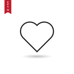 Heart vector icon