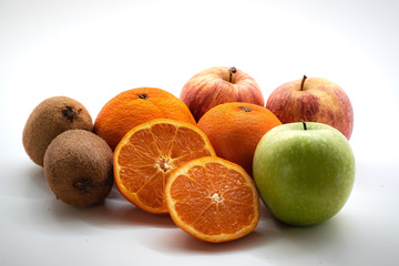 Fresh orange,isolated on a white background