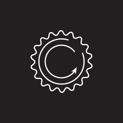 Renewable energy icon. Simple element illustration. Renewable energy symbol design from Ecology collection set. Can be used in web and mobile