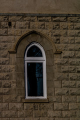 Architecture of the old chapel, Union Cemetary, Calgary, Alberta, Canada