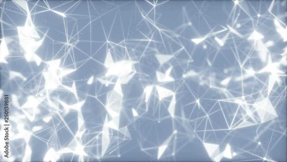 Poster rotating white nets.3d rendered abstract plexus shapes. connection and web concept. digital, communi