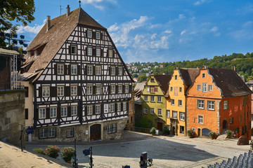 The village of Schwäbisch Hall, Baden-Wurtemberg, Germany