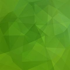 Green polygonal vector background. Can be used in cover design, book design, website background. Vector illustration
