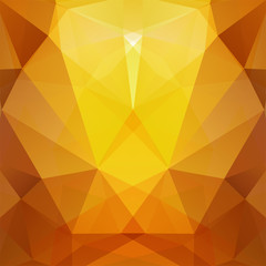 Background of yellow, brown geometric shapes. Mosaic pattern. Vector EPS 10. Vector illustration