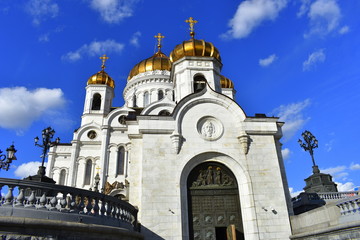 Fototapeta na wymiar Catedral de Cristo Salvador Moscou 