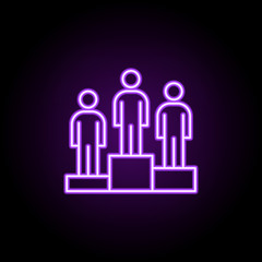 competition icon. Elements of Professional SEO in neon style icons. Simple icon for websites, web design, mobile app, info graphics