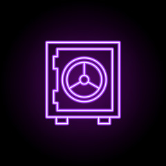 data encryption outline icon. Elements of Security in neon style icons. Simple icon for websites, web design, mobile app, info graphics