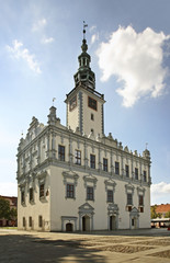 Townhouse at Market square in Chelmno. Poland