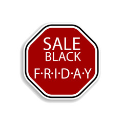 Black Friday Sale Abstract sticker icon. Elements of black friday in color icons. Simple icon for websites, web design, mobile app, info graphics