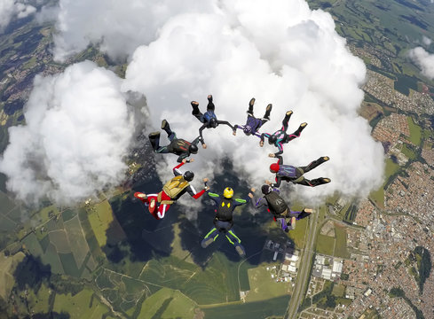 Skydiving Group Formation