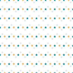 Seamless pattern with stars on white background. Vector illustration.