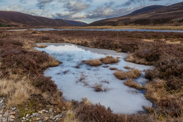 The Linn O' Dee gives unrivalled access to some fine examples of classic features of a Highland landscape: remnants of the ancient Caledonian pine forest, heather moorland and parts of the high Cairng