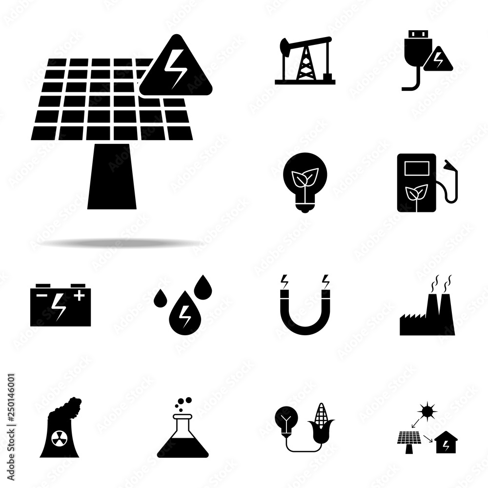 Poster net energy net energyicon. energy icons universal set for web and mobile