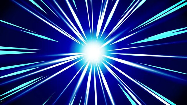 光線 爆発 星 漫画 放射状 アニメーション ループ