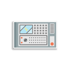 colored control panel production sticker icon. Elements of Production in color icons. Simple icon for websites, web design, mobile app, info graphics