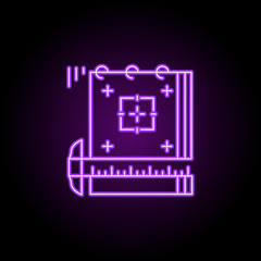 mock-ups icon. Elements of Web development in neon style icons. Simple icon for websites, web design, mobile app, info graphics