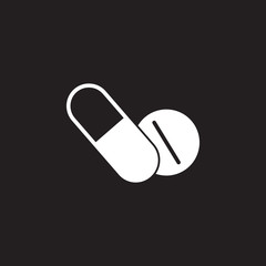 Pills icon. Simple element illustration. Pills symbol design from Pregnancy collection set. Can be used in web and mobile