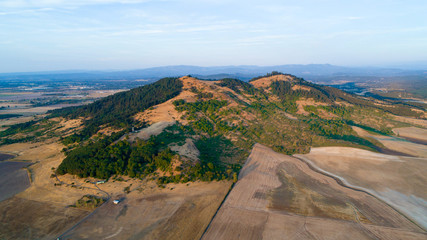 aerial view of mountain