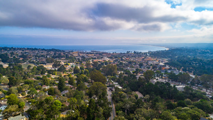 aerial view of California