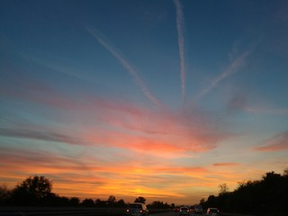 Obraz premium Atardecer en el Aeropuerto