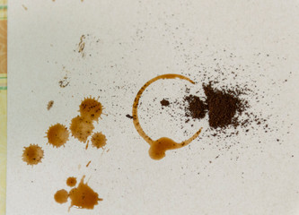 sujeira de café