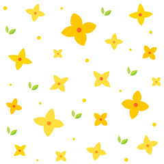 Forsythia flowers pattern