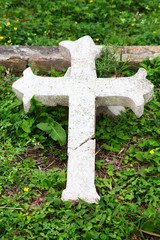 Grave Markers in the Cemetary