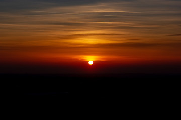 sunset over Manchester