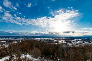 北海道十勝の冬景色