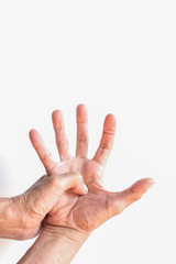 Trigger Finger a defect in a tendon causing a finger to jerk or snap straight when the hand is extended.