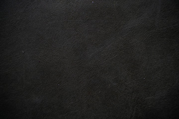 Genuine real black leather background