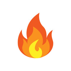 fire logo icon design template vector