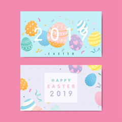 Happy Easter 2019 card design