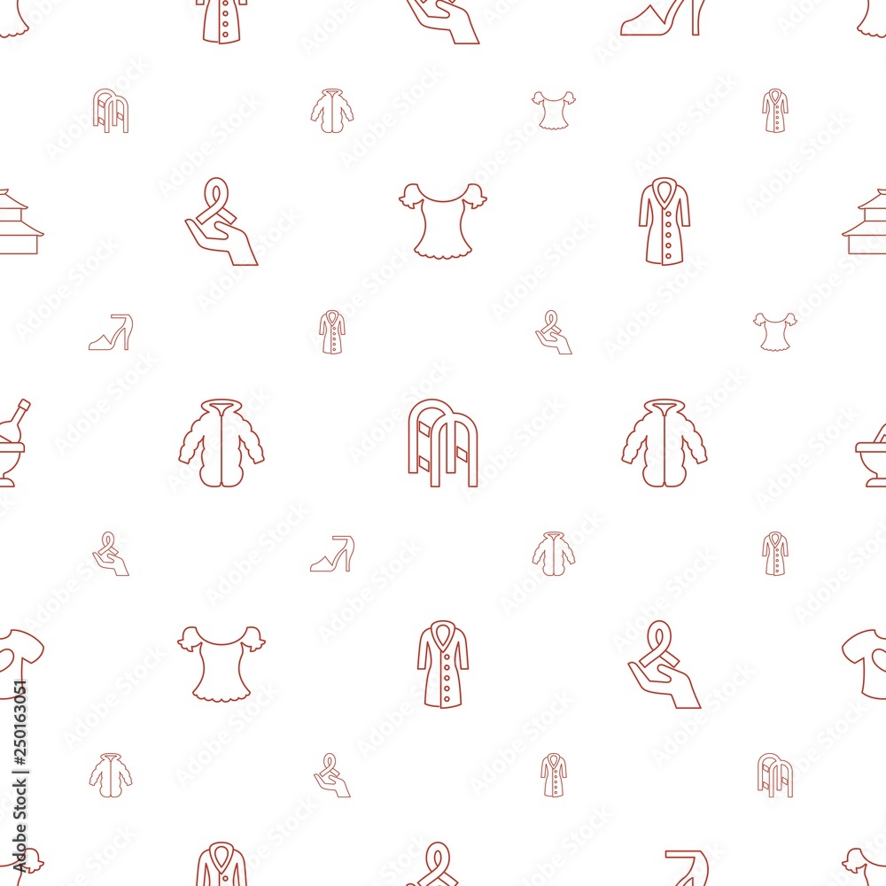 Poster sketch icons pattern seamless white background