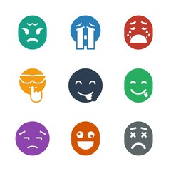 9 mood icons