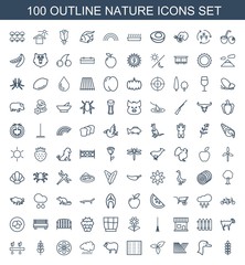 100 nature icons