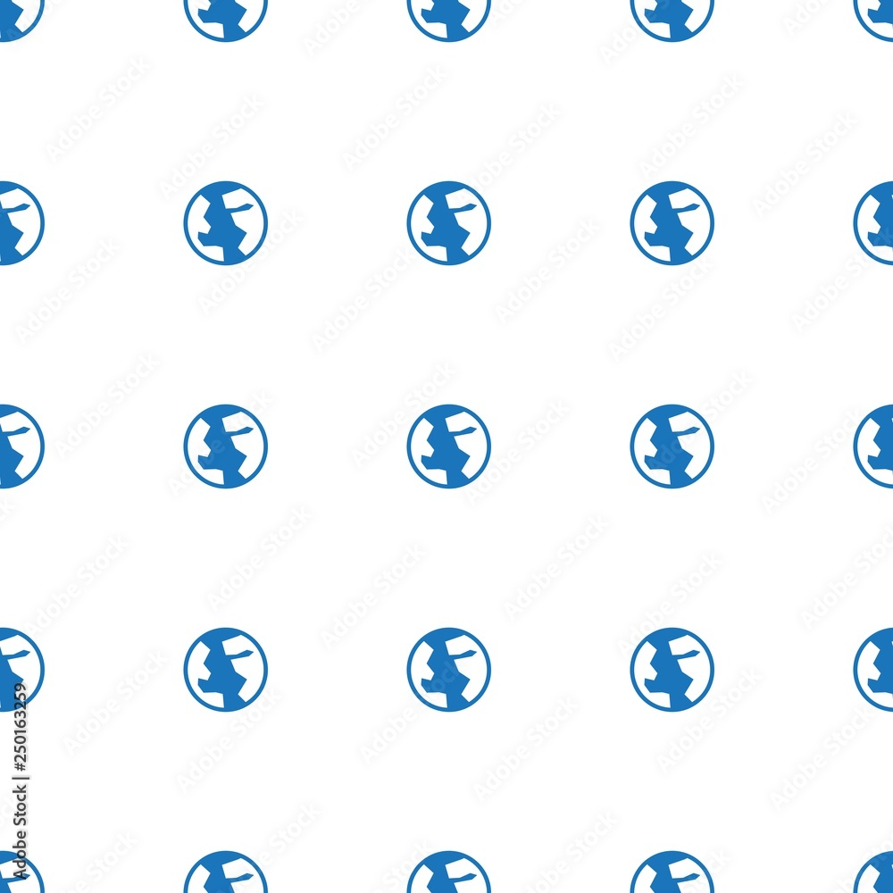 Poster planet icon pattern seamless white background
