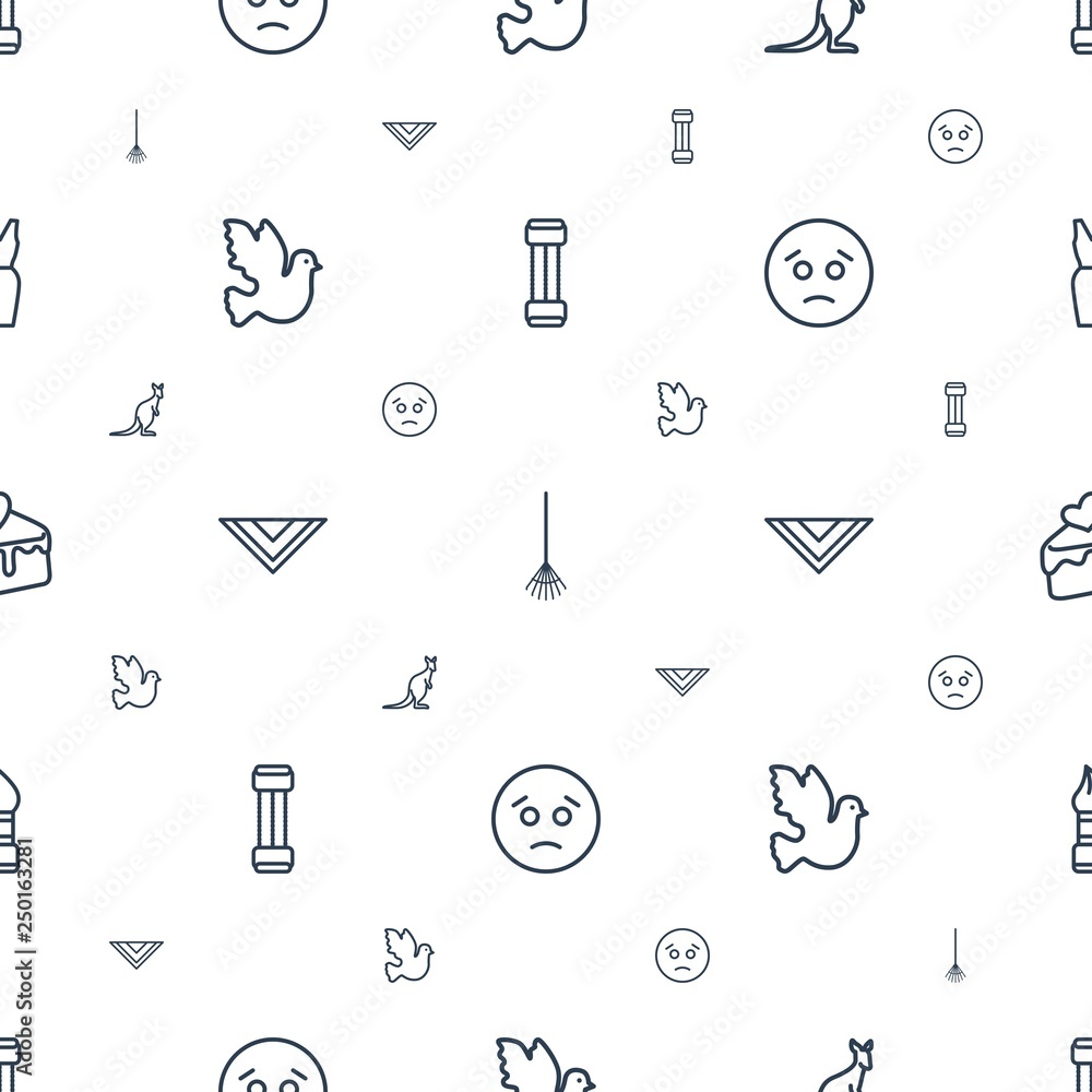 Poster drawing icons pattern seamless white background
