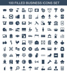 100 business icons